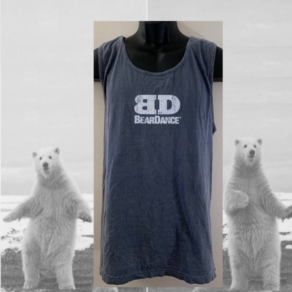Bear Dance Tank Top Large loose fit 100% Cotton